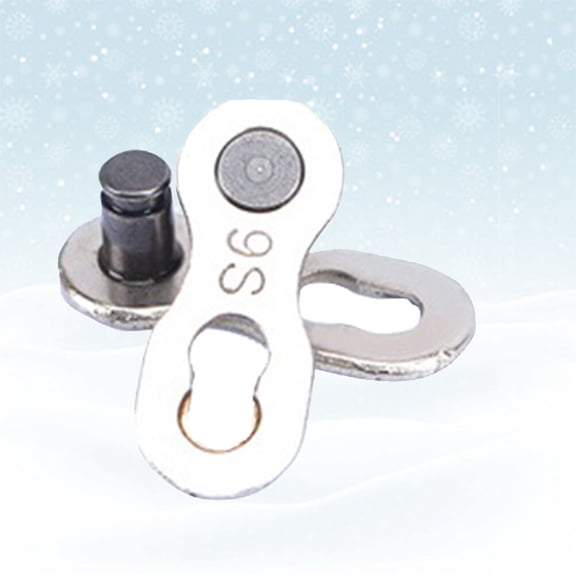 SWETRACE 1 Pair Speed Chain Stainless Steel Buckle Chain for Bicycle Maintenance 9 Bike Chain Silver