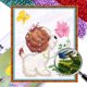 thumbnail image 1 of Kit Punto Cruz Con Perro Cuentas Bordado Parcial Arte Pared para El 9CT 29x32cm, 1 of 9