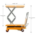 thumbnail image 3 of APOLLOLIFT 6PCS Hydraulic Double Scissors Lift Table Cart 770 lbs. 51.2" Lifting Height, 3 of 6