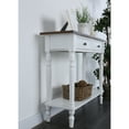 thumbnail image 4 of Furniture of America Humphry 2-Drawer Writing Desk, White and Oak, 4 of 10
