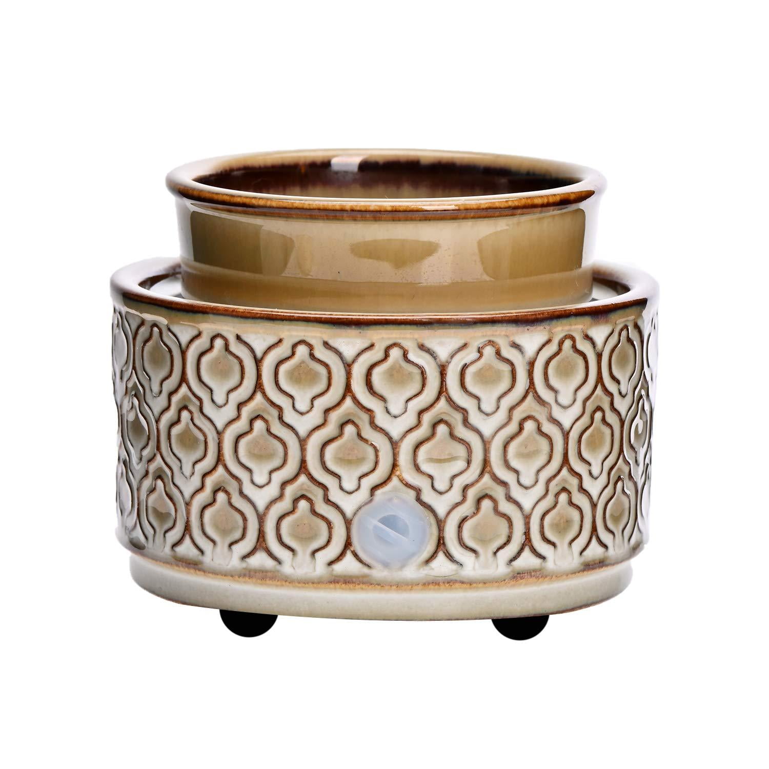 How To Use Essential Oils In Wax Warmer ASAWASA Ceramic Electric Wax Melt Warmer,Candle Waxing Warmer,Use Melts