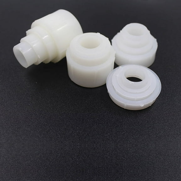 Masteelf White Plastic Reducing Bushing Adapters for Bench Grinding Wheels 2 Sets Adjustable Diameter for