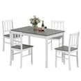 thumbnail image 3 of Joywind 5-Piece Solid Wood Dining Set – Rectangular Dining Table with 4 Chairs, Modern Grey Design for Kitchen, Dining Room & Restaurant, 3 of 9