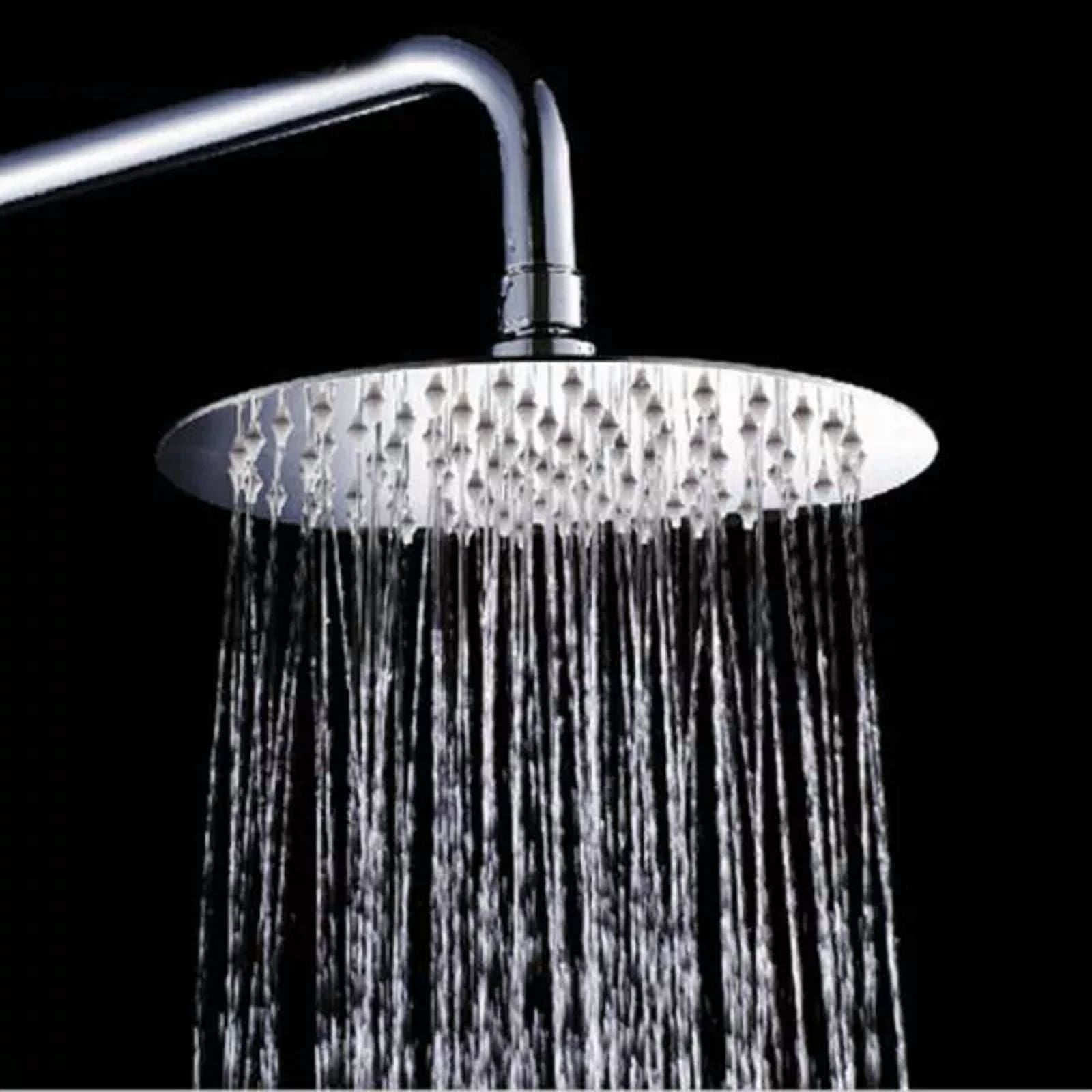 Chrome 8" Round Bath Rainfall Shower Head Bathroom Rain Sprayer Stainless Steel