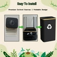 thumbnail image 2 of Recycling Bin for Kitchen Indoor Home, Large 26 Gallon 100L Recycle Bin with Lid Removeable Reusable Inner Bag Bottle Can Glass Waste Plastice Stickers,Black, 2 of 7