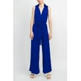 thumbnail image 2 of Women's Nina Leonard Surplice Wide-Leg Jumpsuit Color: Red Size: SMALL, 2 of 17