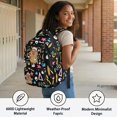 thumbnail image 4 of FUIALDOLG Art Capybara Print Backpack for Boys Teens with Multi-Pocket, traspirante Waterproof 17 Inch School Backpack for Travel Daily Use, 4 of 9