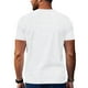 thumbnail image 3 of Playera Elvqul para Hombre Economicas Blanco Cuello Mao Manga Corta Abotonada de Color Sólido, 3 of 8