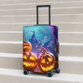 thumbnail image 5 of Travel Luggage Cover Protector - Halloween Maple Leaf Pumpkin Castle Anti-Scratch Suitcase Covers Fits 18-32 Inch Luggage, 5 of 5