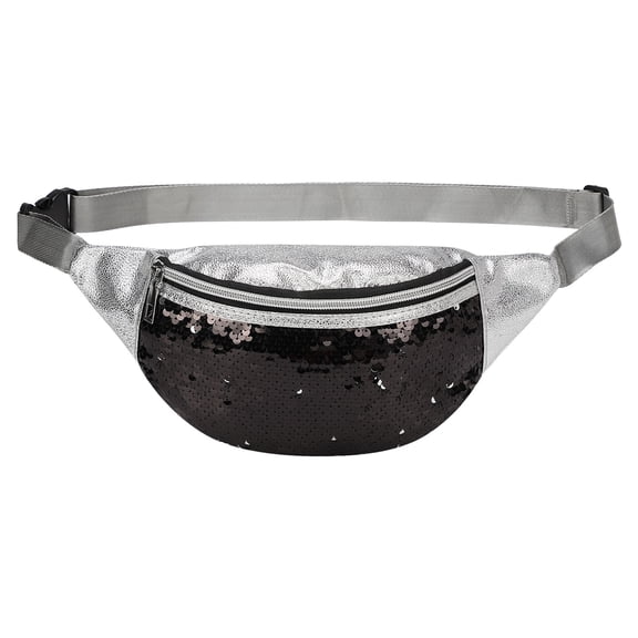 Uxcell Large Fanny Pack for Women Men, Waist Belt Bag, Crossbody Bag Waterproof Blue 23