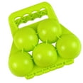 thumbnail image 2 of 5 in 1 Snowball Maker,Snow Ball Maker Shape Snowball Moulds Snow Toys Winter Snowball Fight Maker Tool Clip with Handle Sand Toys for Outdoor Indoor Activities(Green), 2 of 9