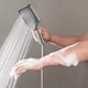 thumbnail image 4 of Xihbxyly Cabezal de Ducha de Alta Presión, 3 Modos de Rociado, Potente Lluvia, Fácil Instalación, Ideal para El Baño, Panel Grande, Diseño Portátil, Tamaño 10 X 26 Cm, Material Abs Duradero., 4 of 6