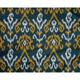 thumbnail image 4 of oneOone Tissu Polyester Lycra Rayé & Paisley Ikat Décor Tissu Imprimé BTY 56 Pouces de Large, 4 of 4