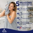 thumbnail image 4 of Dan River 8 Piece Towel Set Soft Quick Drying Cotton Bath Towel For Gym, Spa and Bathroom - Silver, 4 of 11