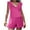 Pink-1, variant on Women's Tummy Control Swimsuits Slimming One Piece Bathing Suit Ruffle Wrap V Neck Built-in Bra Swimwear with Pocket