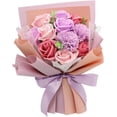 thumbnail image 1 of Ramo Rosas Jabón Morado, Rosas Preservadas En Caja Regalo, Arreglo Floral Lujo, Decoración Romántica, Ideal Día Madre, Valentín, Cumpleaños, 1 of 5