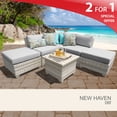 thumbnail image 2 of New Haven 6 Piece Outdoor Wicker Patio Furniture Set 06f, 2 of 7