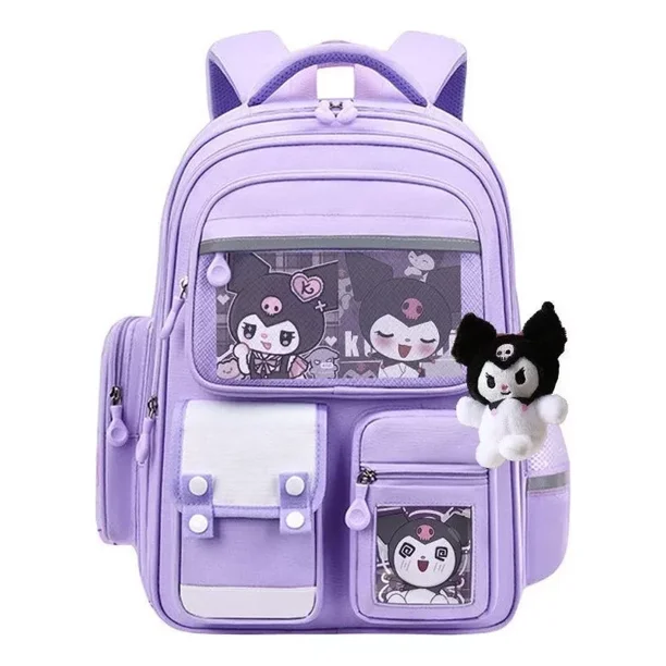 Mochila Escolar Para Niñas De Sanrio Kuromi Primary School Color A Large