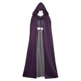 thumbnail image 4 of Disfraz de Agatha Harkness, traje gris, camisa morada, película, juego de rol, capa larga, vestido, trajes, fiesta de carnaval, Halloween, 4 of 5