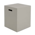 thumbnail image 6 of Mayfair Lightweight Concrete Outdoor Tank Holder Side Table, Light Gray, 6 of 14