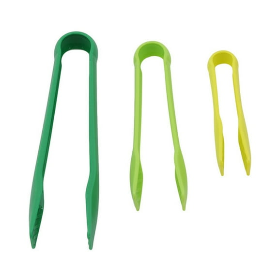 Bluelans kitchen,3Pcs 6/8/10inch Silicone Tongs Bread Salad Clip Kitchen Baking Cooking Tool
