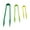 Green, variant on Ludlz 3Pcs 6/8/10inch Silicone Tongs Bread Salad Clip Kitchen Baking Cooking Tool