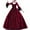 Wine, variant on Aoochasliy Formal Dresses for Women Retro Party Princess Cosplay Floor Length Dress Summer!