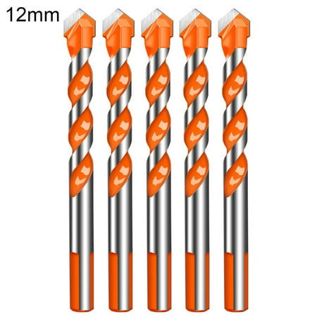 

Feiruifan Fast Chip Removal High Strength Sharp Tip 5/10Pcs Triangular Drill Bits Set Sharp Tip High Strength Hard Alloy Multifunctional Masonry Punching Drill Bits for Ceramic Tile Marble Concrete