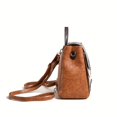 thumbnail image 3 of 3pcs Vintage Flap Backpack Purse Set, Bolso De Viaje De Cuero PU Para Mujer Con Bolsa Cruzada Y Soporte Para Tarjeta, 3 of 4