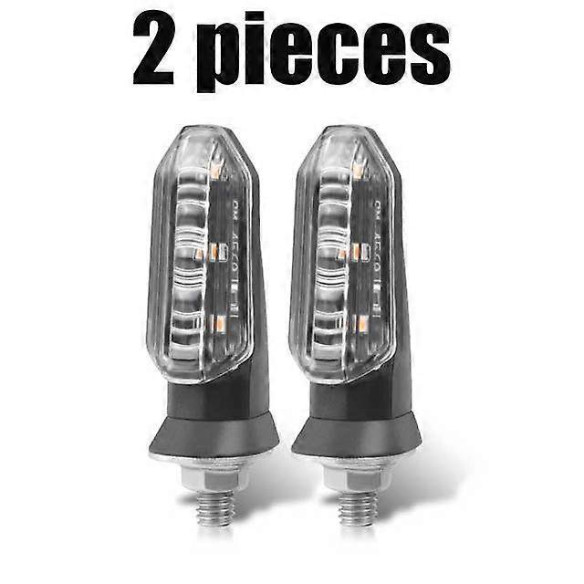 Luces de señal de giro LED Yashi 8 mm luz intermitente ámbar 12 V carcasa transparente