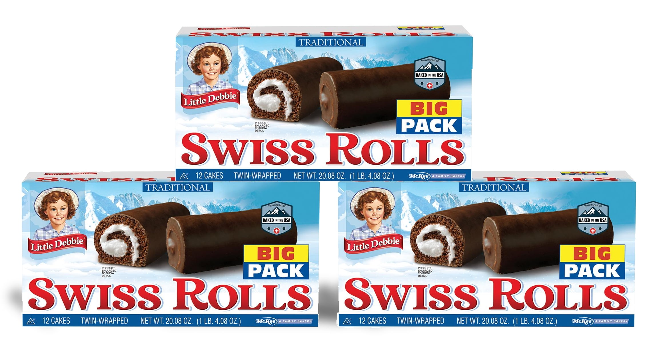 Little Debbie Traditional Swiss Rolls (12 ct) 3 PACK