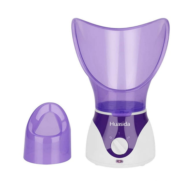 Vaporizador facial Huasida, inhalador de vapor personal para sauna, color morado