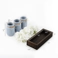 thumbnail image 4 of Bandeja decorativa de madera Mkono Mason Jar con flores, 4 of 4
