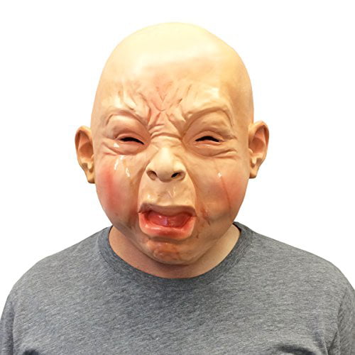 fremtid Laboratorium Pickering Creepy Cry Baby Full Head Face Mask Halloween Costume - Off the Wall Toys -  Walmart.com