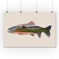 thumbnail image 2 of Trout, Double Exposure (36x54 Giclee Gallery Art Print, Vivid Textured Wall Decor), 2 of 3