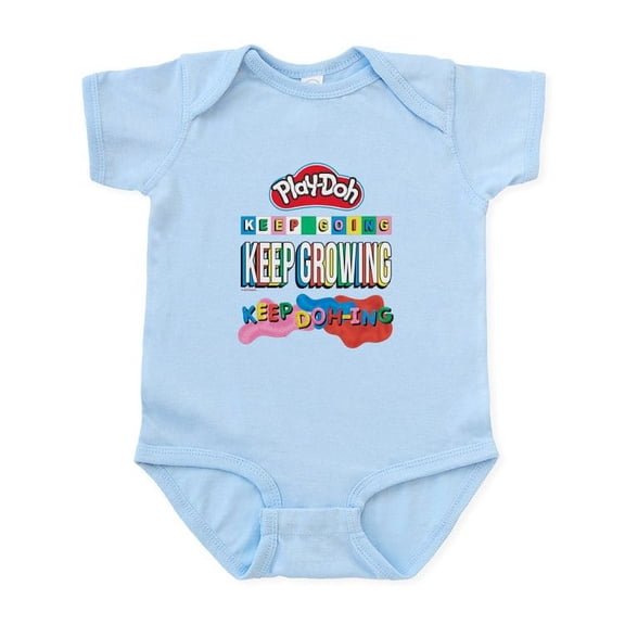 CafePress - Play Doh Keep Going Keep Growing Body Suit - Baby Light Bodysuit, Size Newborn - 24 Months