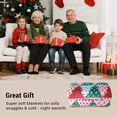 thumbnail image 5 of Hitime Christmas Flannel Throw Blanket, 50"x60" 300GSM Soft Microfiber Cozy Fleece Blanket for Couch Bed, Holiday Decor - Christmas Tree Splicing, 5 of 6