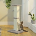 thumbnail image 3 of PAWZ Road 32" Tall Sisal Cat Scratching Post for Indoor Cats - Durable Cat Scratcher with Wide Base, Gray, 3 of 13