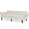 thumbnail image 6 of Cozy Velvet Futon Bed With Adjustable And Frame Velvet, For Extended Sleeper Area, 6 of 6