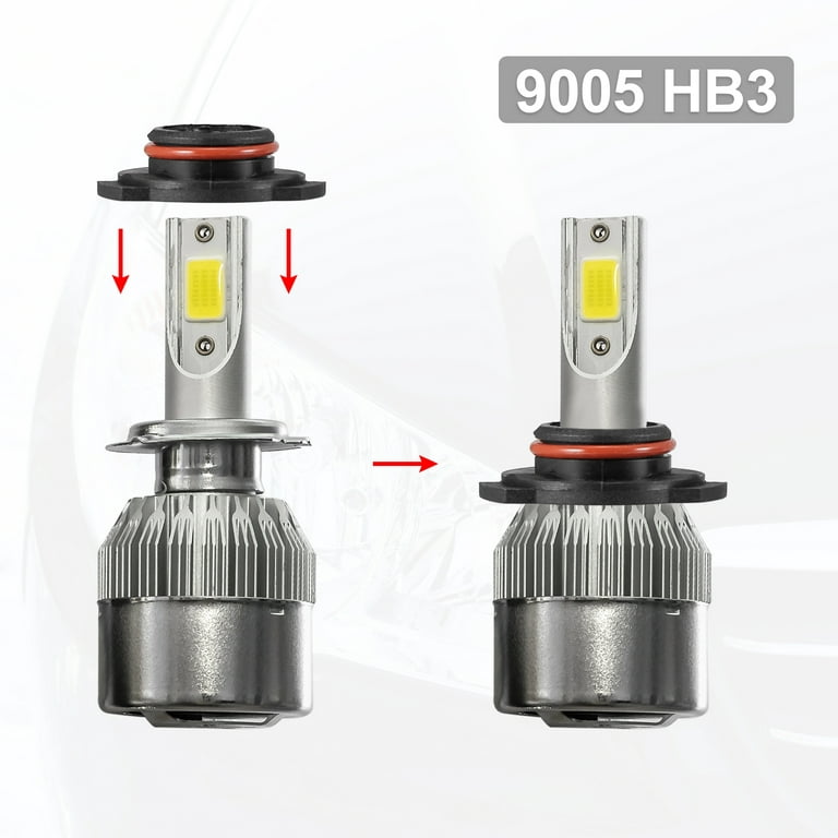 2pcs 9005 HB3 LED Headlight Adapter Base Bulb Sockets Retainer Holder  Universal for Car Auto Black 