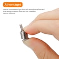 thumbnail image 4 of 5 Pack M3x0.5x9.5mm Panel Spring Screws, PFC2 Knurled Head Spring Screws, 4 of 5