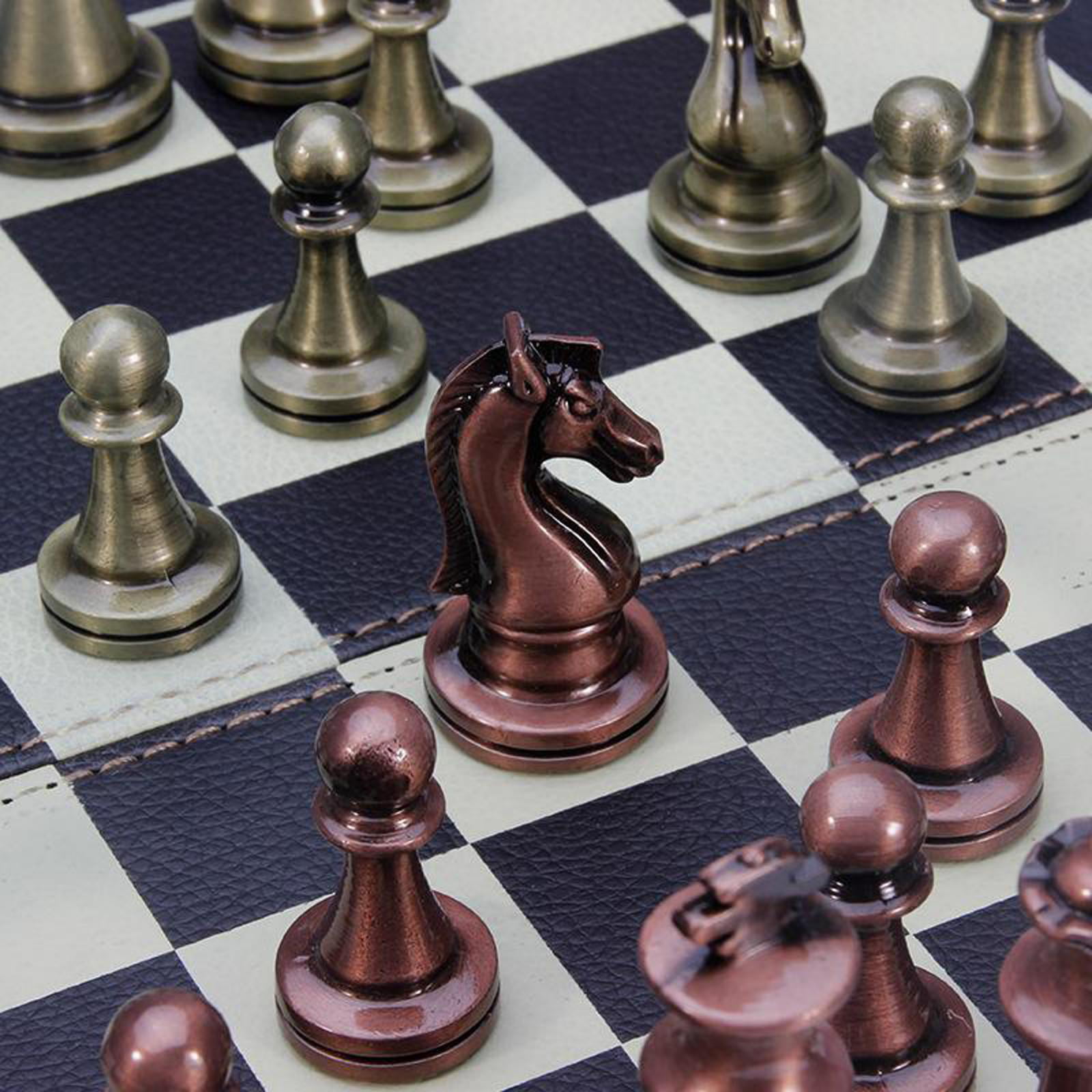 Details about   Chess Set with Game Board Interior for Storage Educational Games & Board Games & 