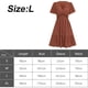 thumbnail image 2 of Vestido de manga corta con volantes informal para mujer de primavera y verano vestido con cuello en V Adepaton BST3008914-3, 2 of 6