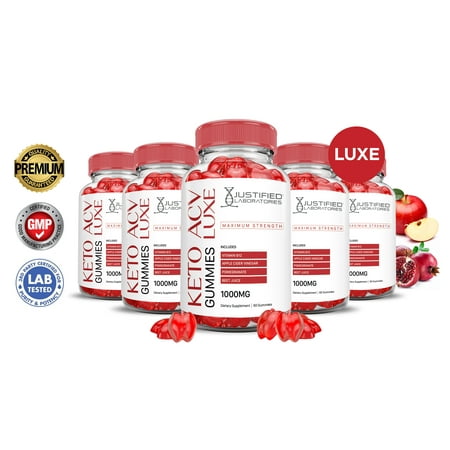 (5 Pack) Luxe Keto ACV Gummies 1000MG Dietary Supplement 300 Gummys