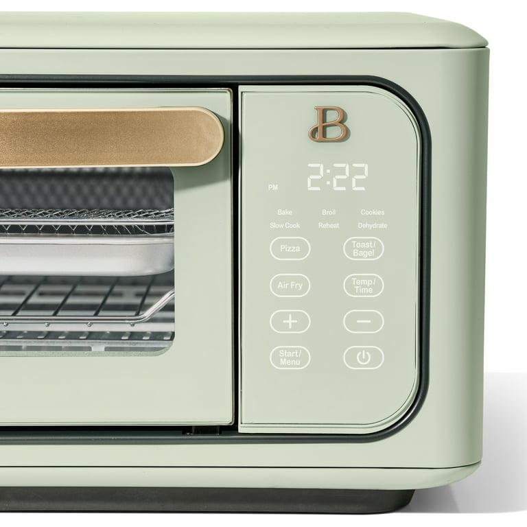 Beautiful 6 Slice Touchscreen Air Fryer Toaster Oven, Sage Green by Drew  Barrymore 