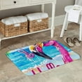 thumbnail image 7 of Pofeuu Tropical Flamingo Summer Print Flannel Doormats Rug16"x24"Rug Washable Doormats Indoor Outdoor Rugs for Layered Front Door Mats, Porch, Kitchen, Entryway, 7 of 7