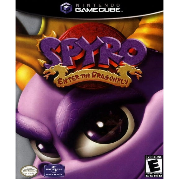 Restored Spyro: Enter the Dragonfly (Nintendo GameCube, 2002) Dragon Game (Refurbished)