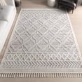 thumbnail image 1 of Alfombra NuLoom Ansley Moroccan Tassel 2x3 gris claro, 1 of 9