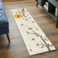 thumbnail image 4 of Runner Rug 2 x 6 Ft, Bees Branches Washable Non-Slip Floor Mat for Kitchen Hallway/Entryway, Farmhouse Spring Botanical Elegant Long Kitchen Runner Area Rugs for Living Room, Low-Profile, 4 of 7