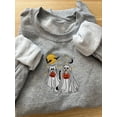 thumbnail image 4 of Dog Cat Ghost Embroidered Sweatshirt, 4 of 4